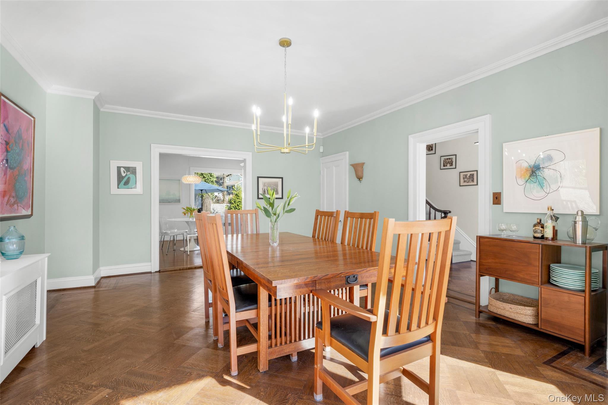 644 Fort Hill Road Scarsdale, NY 10583 - Photo 15 of 42 a view of a dining room with furniture and wooden floor