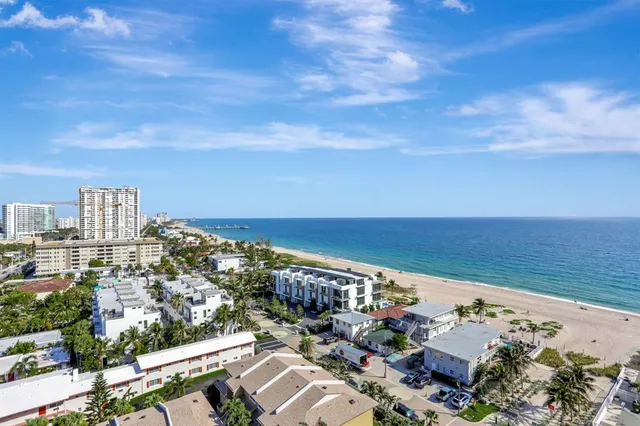 a view of city and balcony