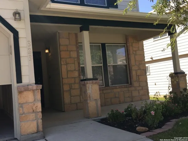a view of front door of house