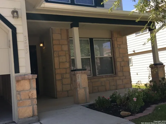 a view of front door of house