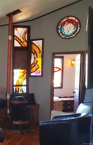 a room with furniture and a window