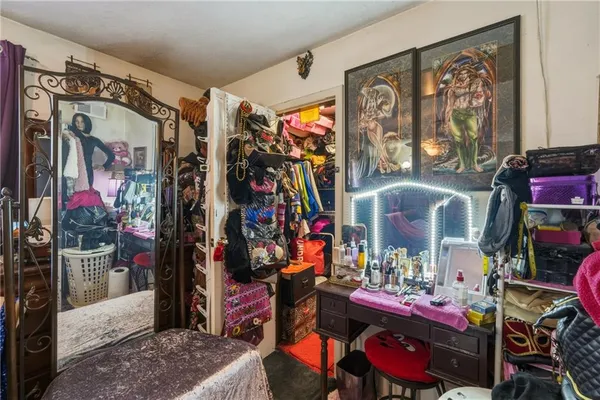 a view of a chairs in a room