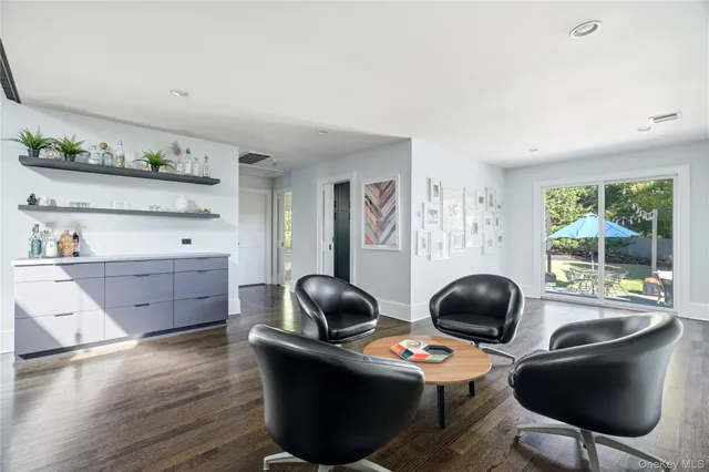 a room with furniture and a window