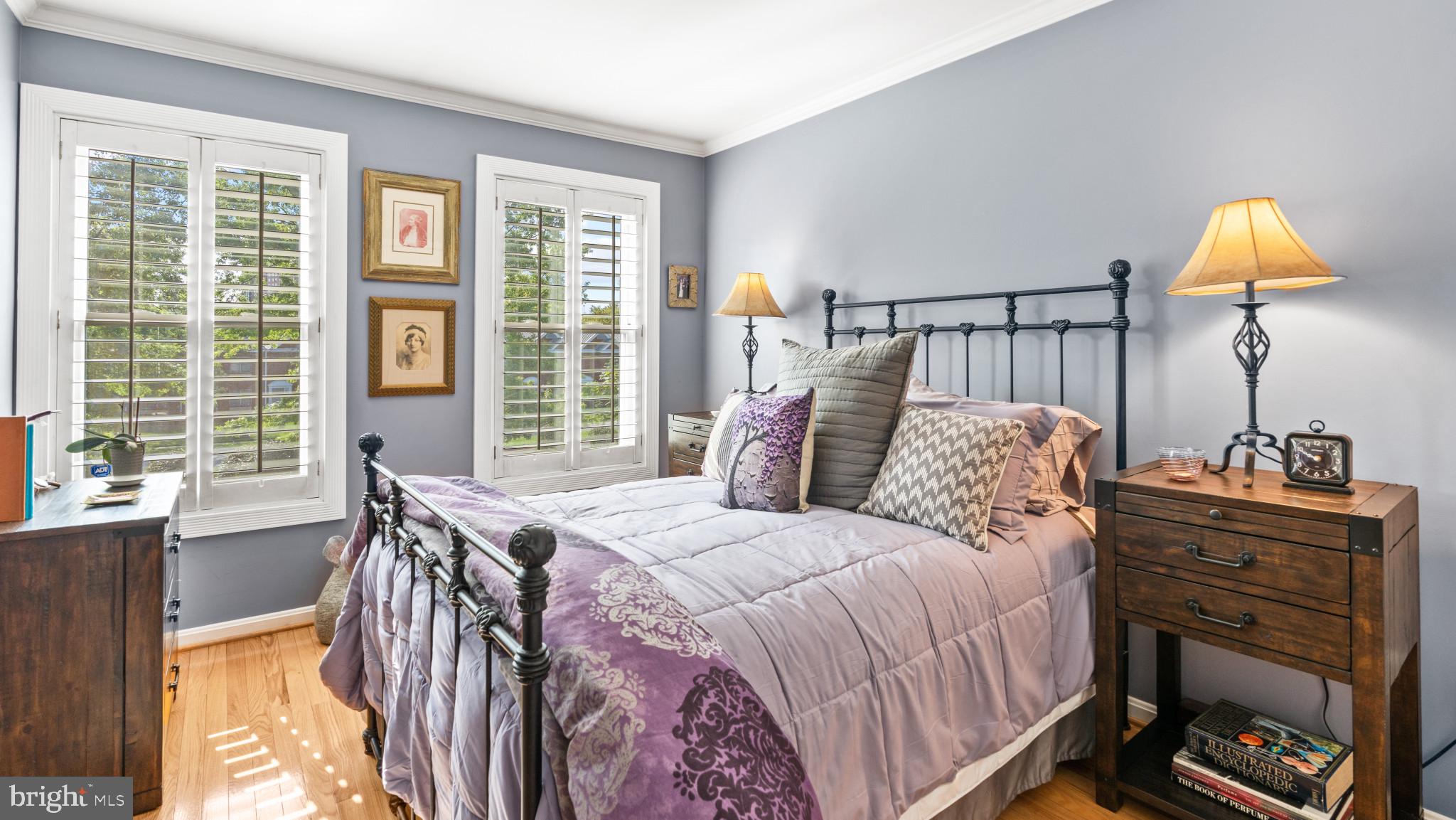 12083 Edgemere Circle Reston, VA 20190 - Photo 13 of 32 Upstairs Bedroom with plantation shutters.