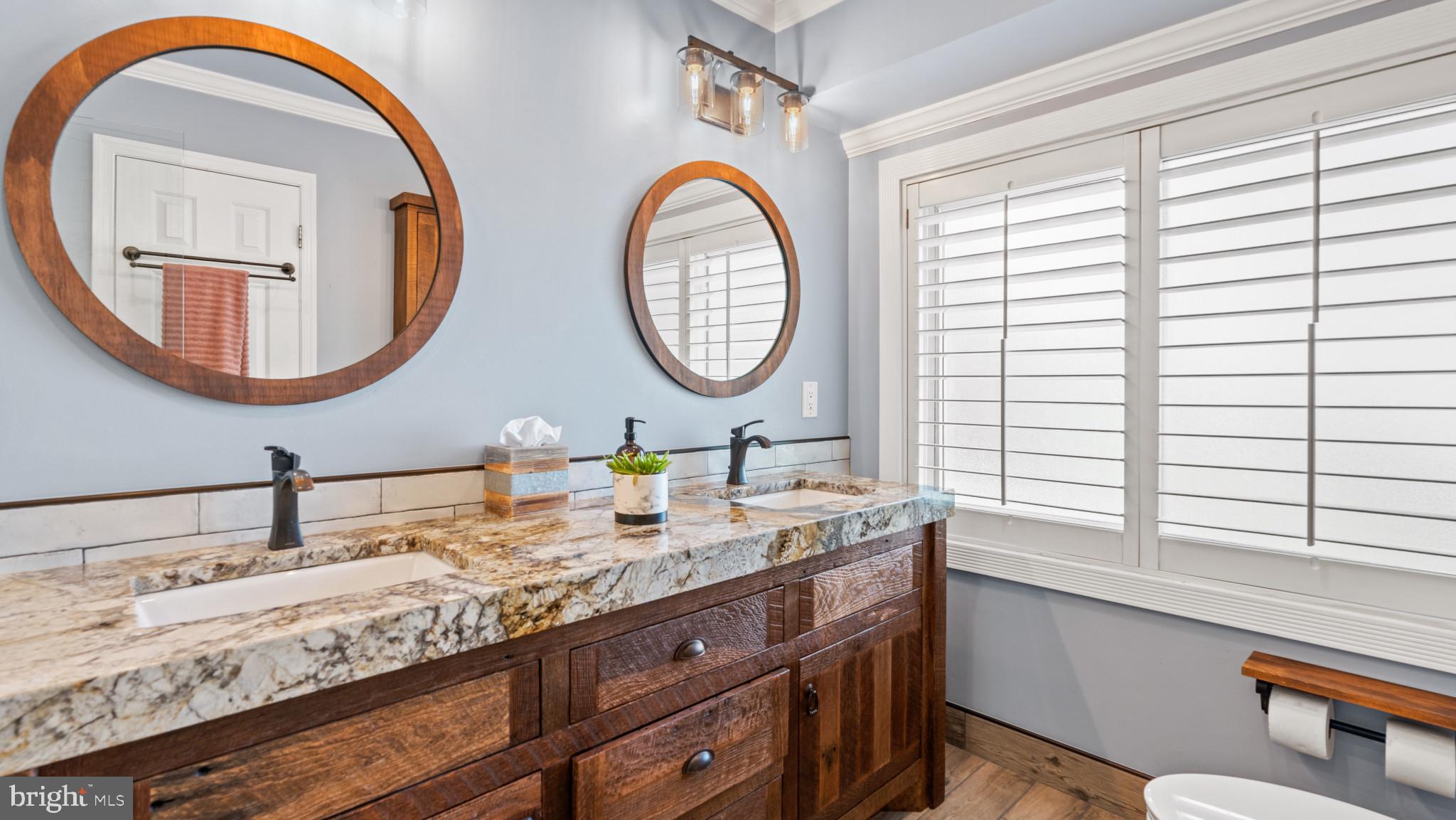 12083 Edgemere Circle Reston, VA 20190 - Photo 17 of 32 Bathroom with double vanity and granite top.