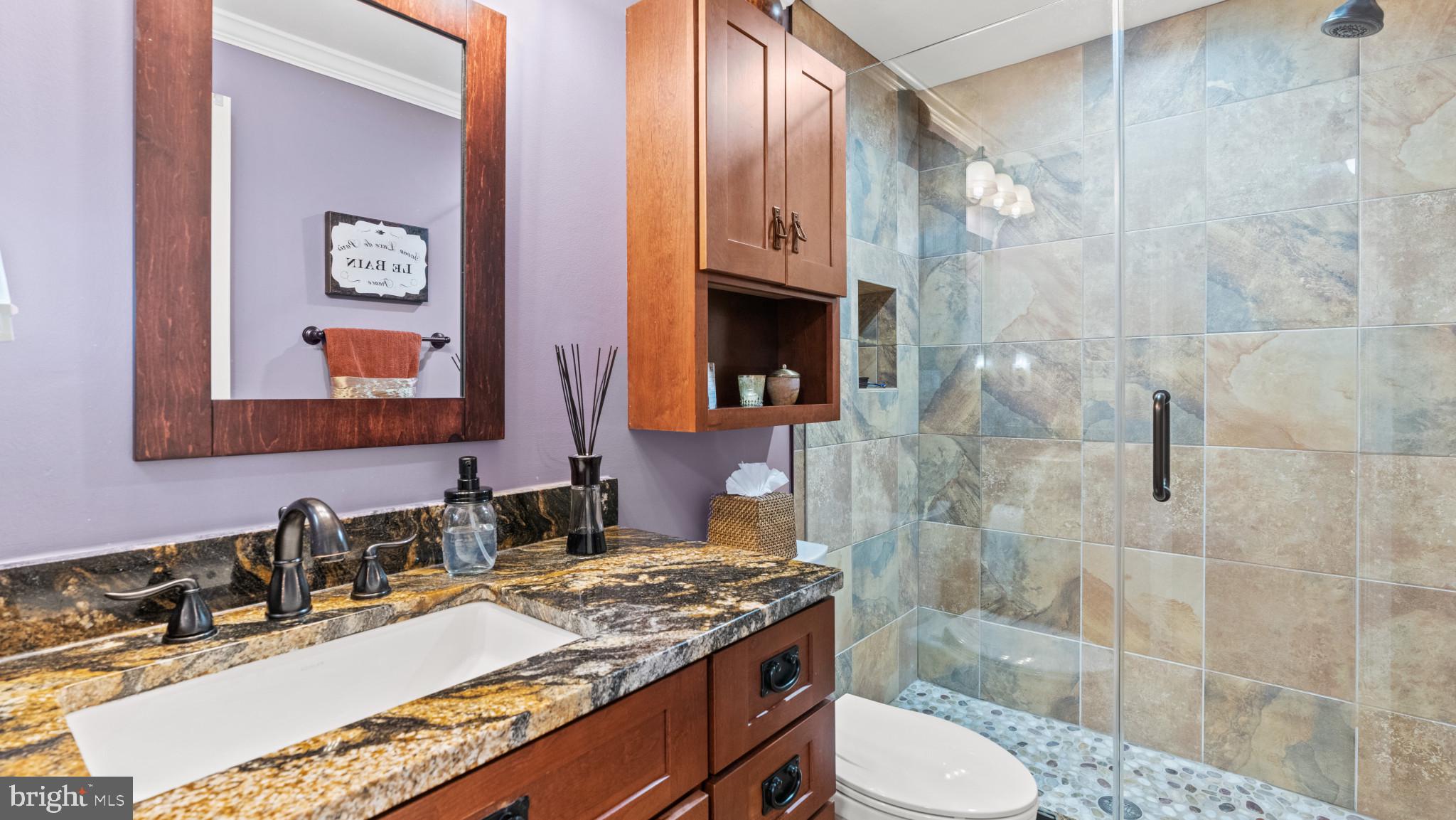 12083 Edgemere Circle Reston, VA 20190 - Photo 20 of 32 Full basement bathroom enclosed tile shower.