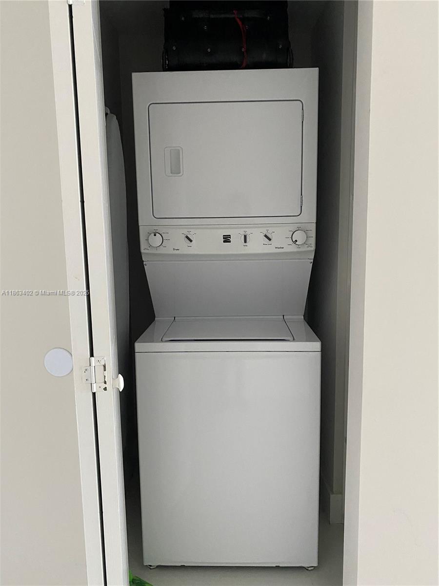 1010 Southwest 2nd Avenue, Unit 1110 Miami, FL 33130 - Photo 15 of 18 a close up view of a washer and dryer