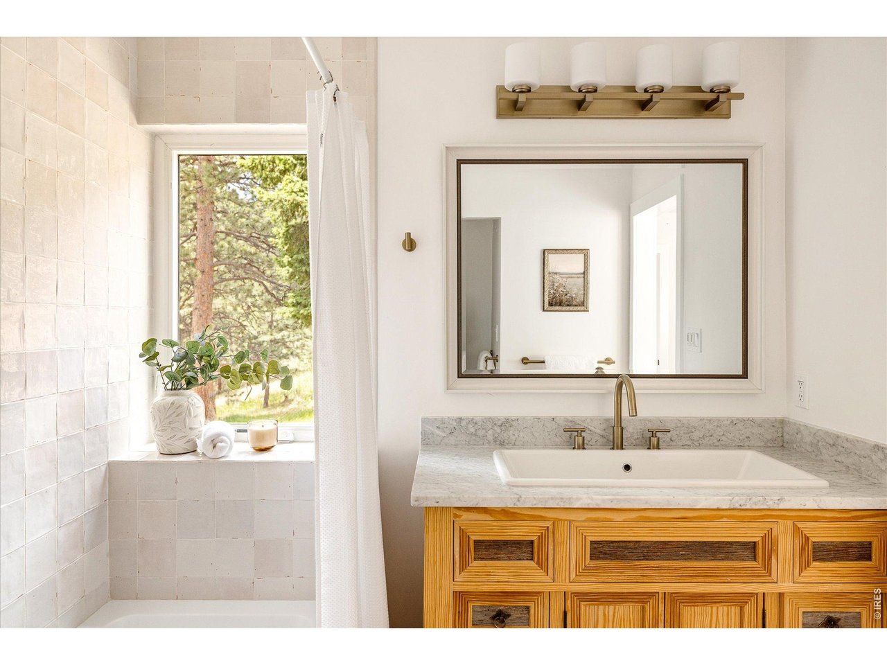 1040 Brook Road Boulder, CO 80302 - Photo 23 of 31 Main Floor Primary Bathroom with Luxury Finishes