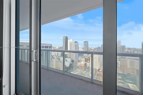 a view of city from balcony