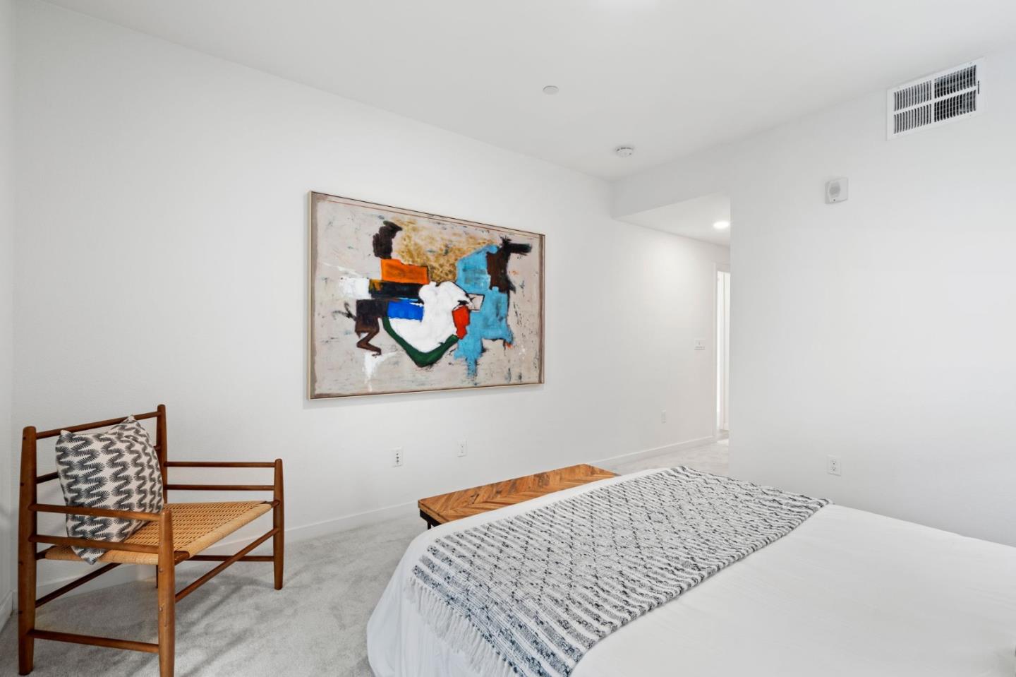 1419 Lavender Loop Milpitas, CA 95035 - Photo 23 of 38 a bedroom with a bed and painting on the wall