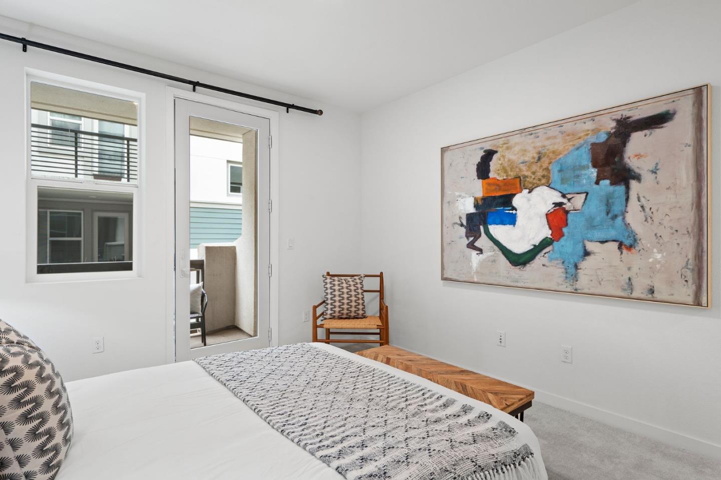 1419 Lavender Loop Milpitas, CA 95035 - Photo 24 of 38 a bedroom with a bed and wooden floor