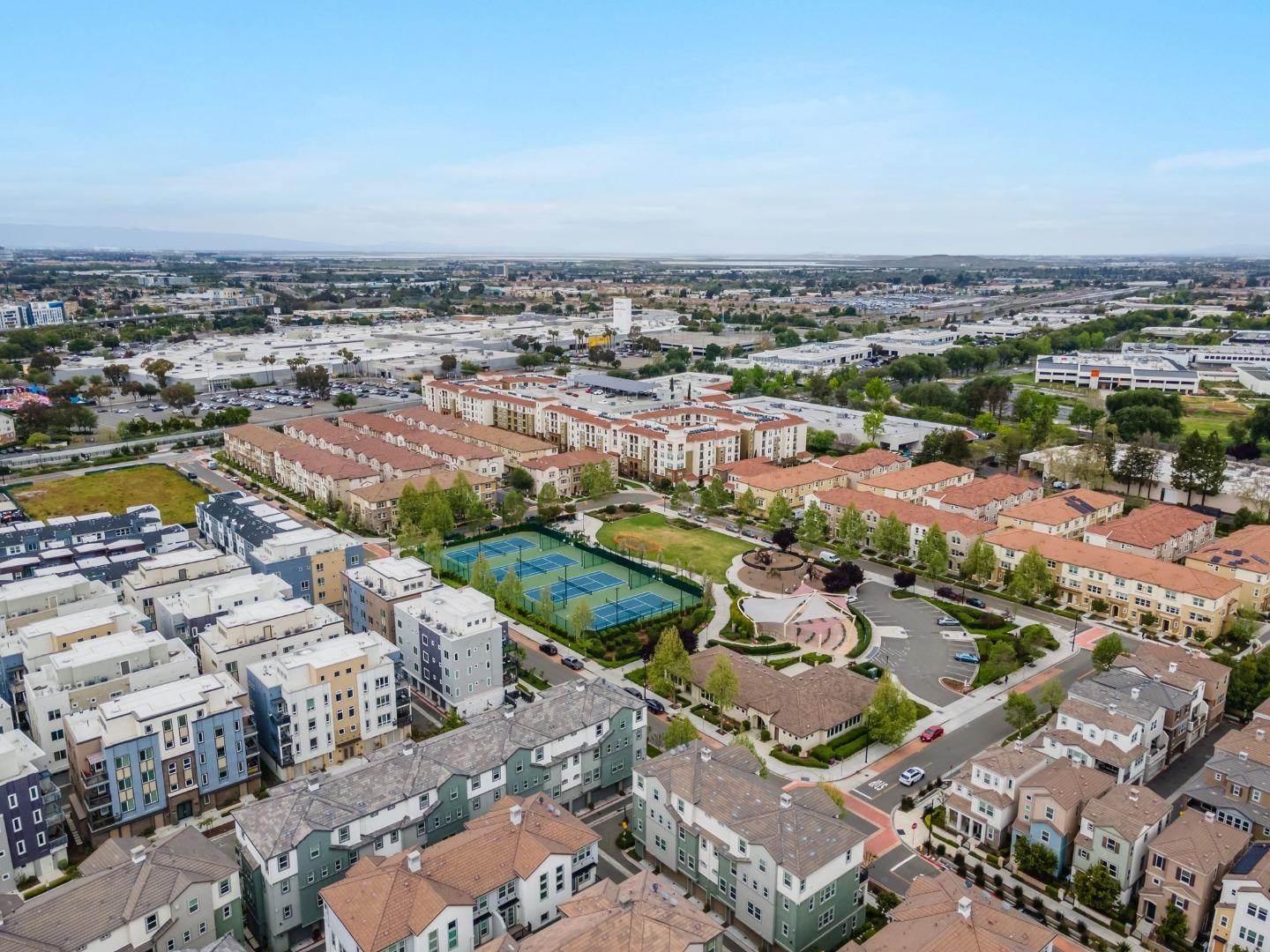 1419 Lavender Loop Milpitas, CA 95035 - Photo 35 of 38 an aerial view of a city with lots of residential buildings