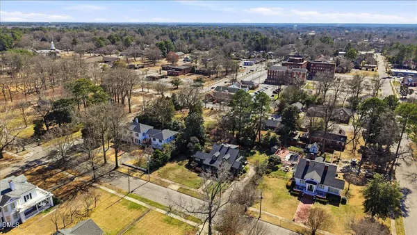 an aerial view of multiple house