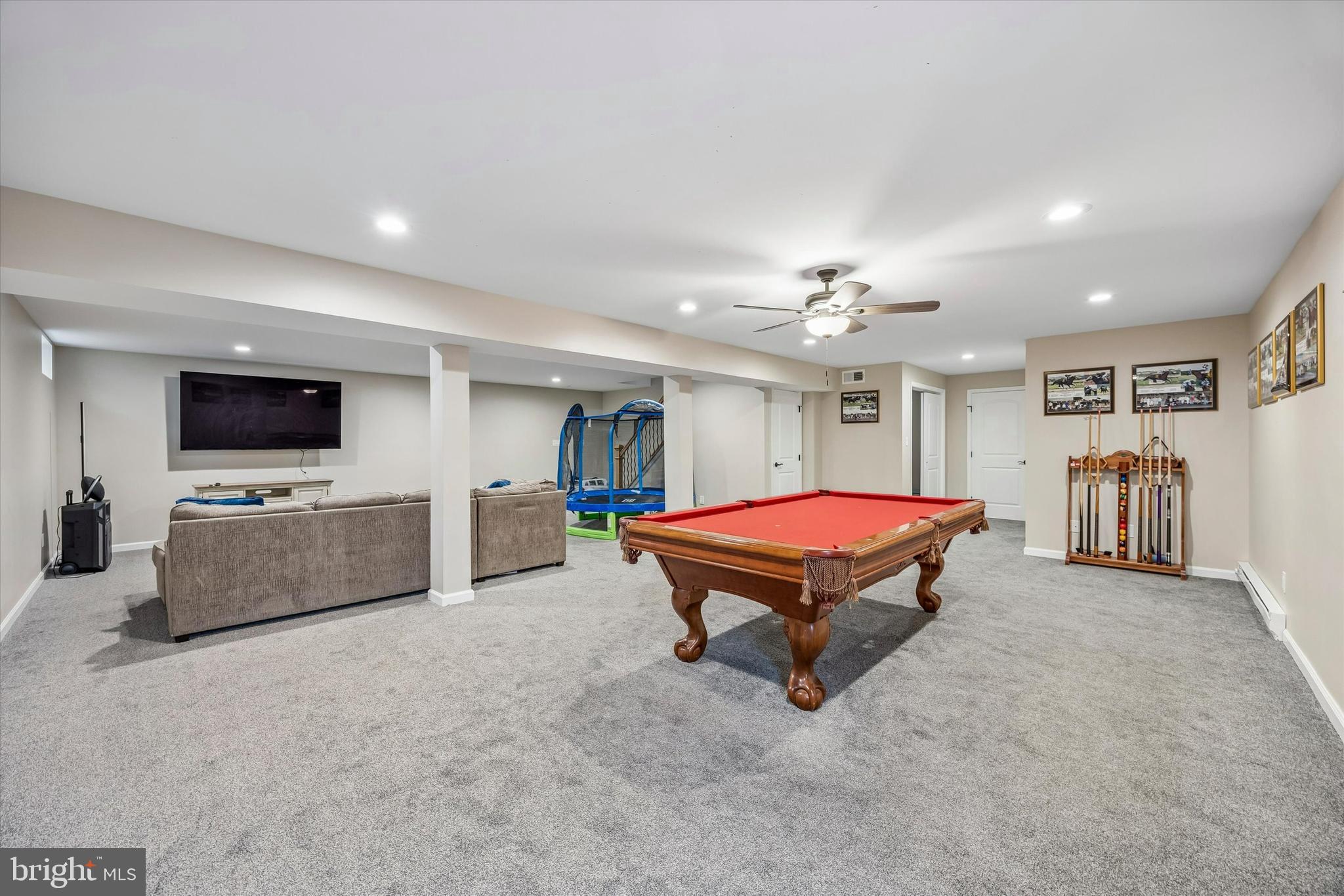 709 Shadyside Avenue Croydon, PA 19021 - Photo 33 of 40 a living room with a flat screen tv and a couch