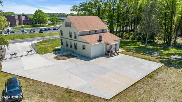 141 Arneys Mt Road Pemberton, NJ 08068 - Photo 27 of 29 an aerial view of a house with a yard basket ball court and outdoor seating