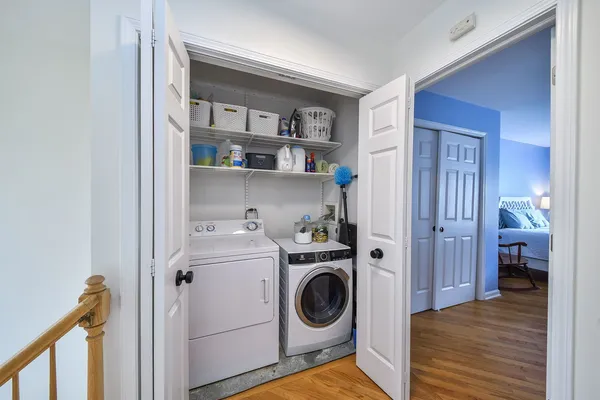 a view of kitchen and utility room
