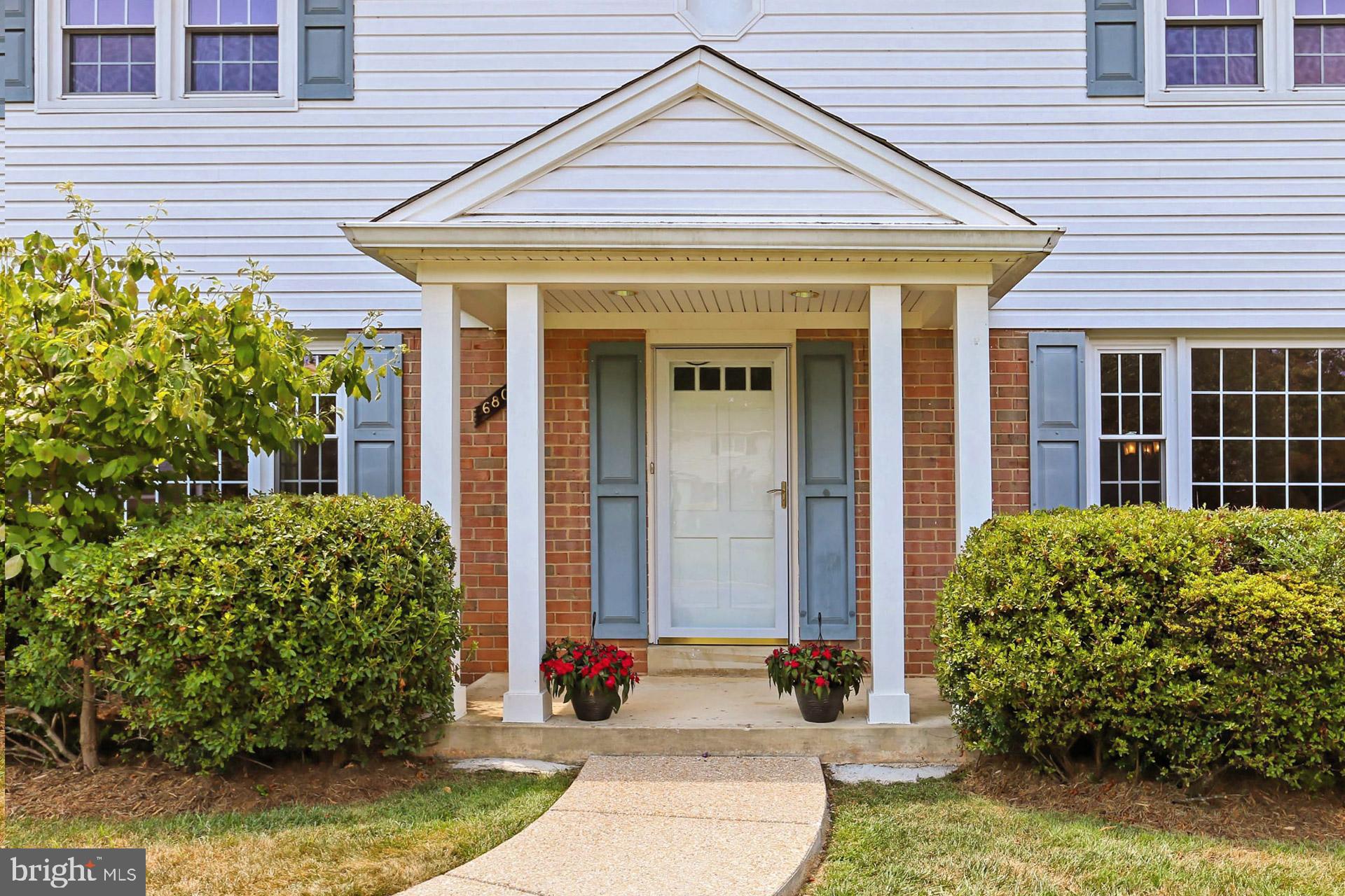 6808 Sydenstricker Road Springfield, VA 22153 - Photo 6 of 65 Covered front entrance