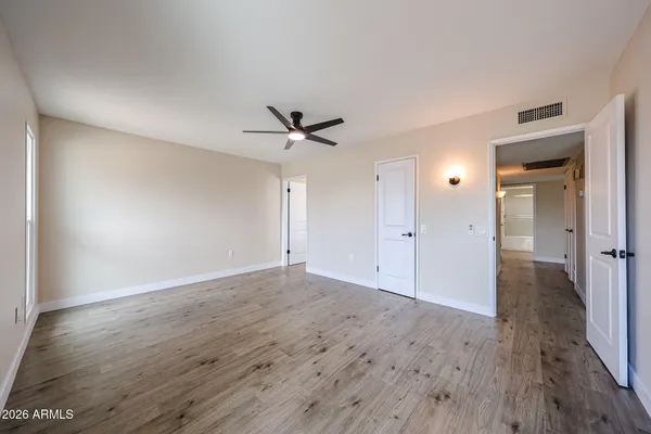 wooden floor in an empty room