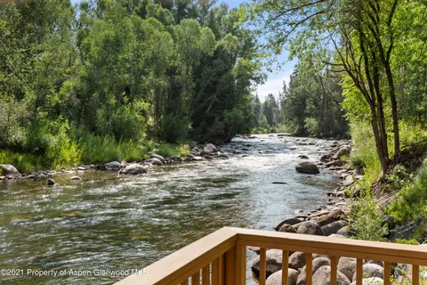 a view of a lake with a tree
