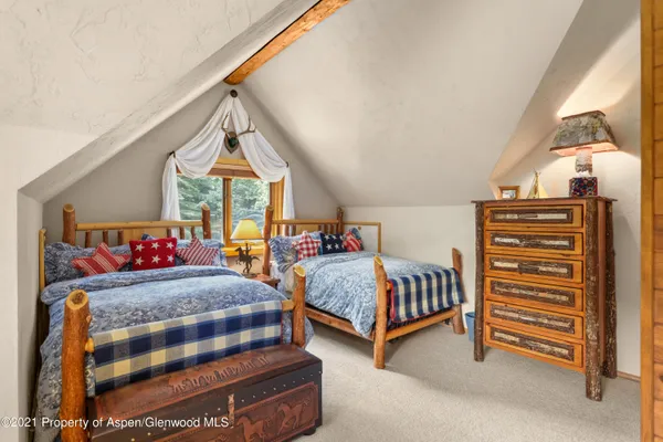 a view of a bench in the garden