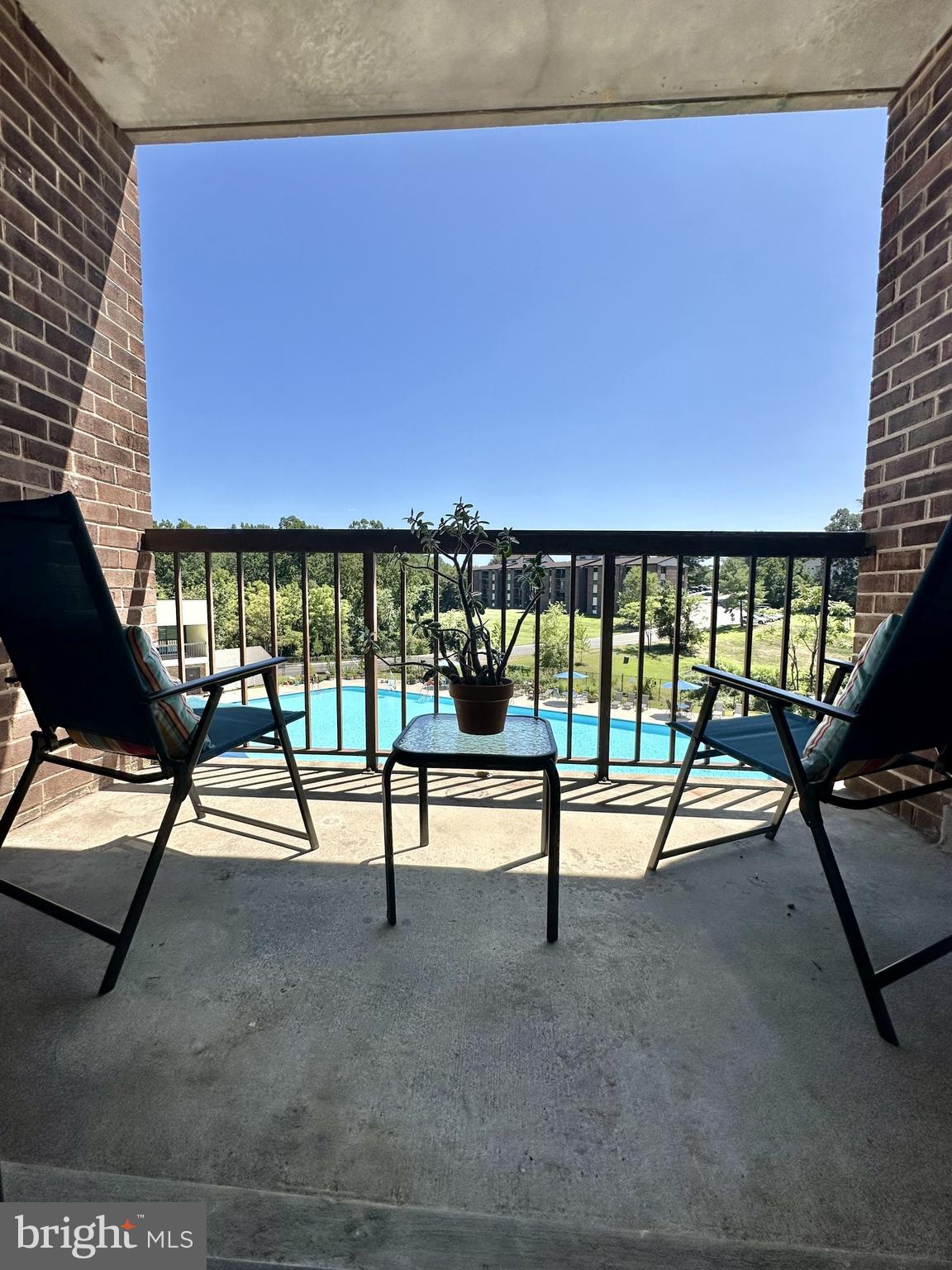 Balcony off living room