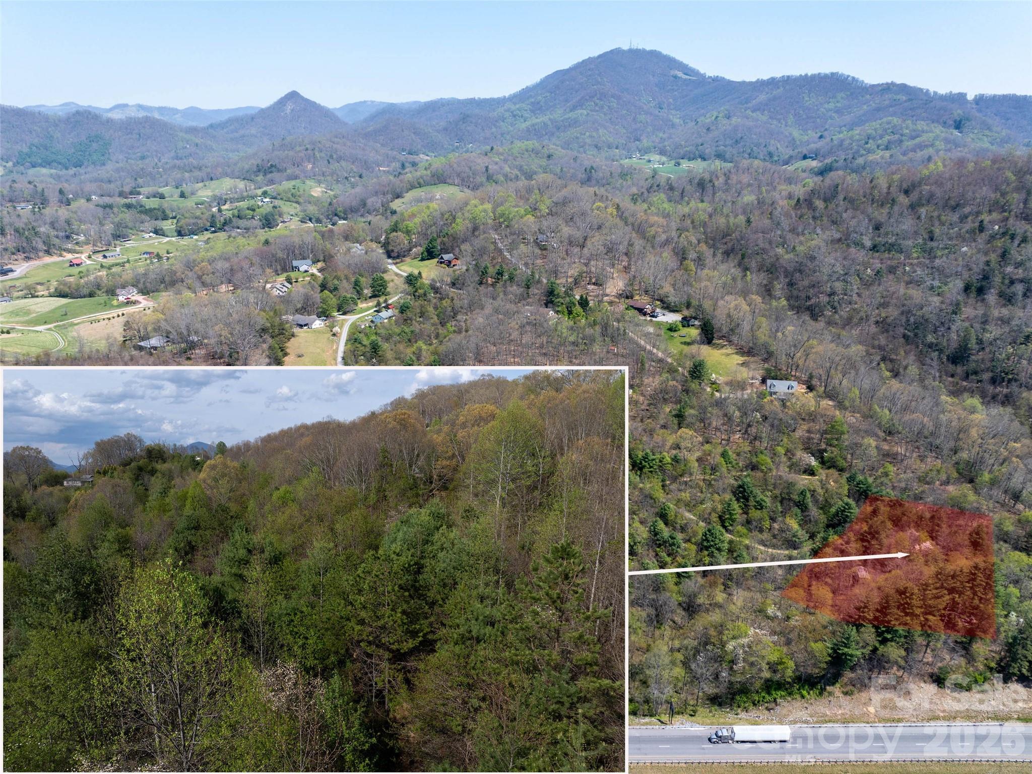 Lot 38 Sunnybrook Trail Clyde, NC 28721 - Photo 2 of 11 an aerial view of residential house and an outdoor space