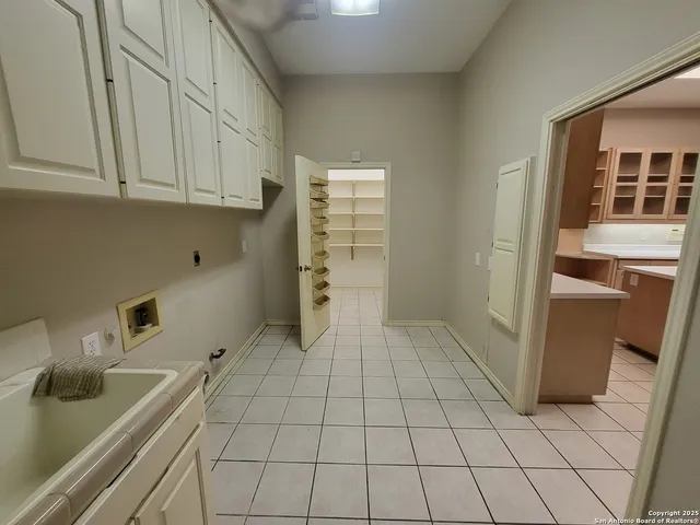 a storage room with empty racks