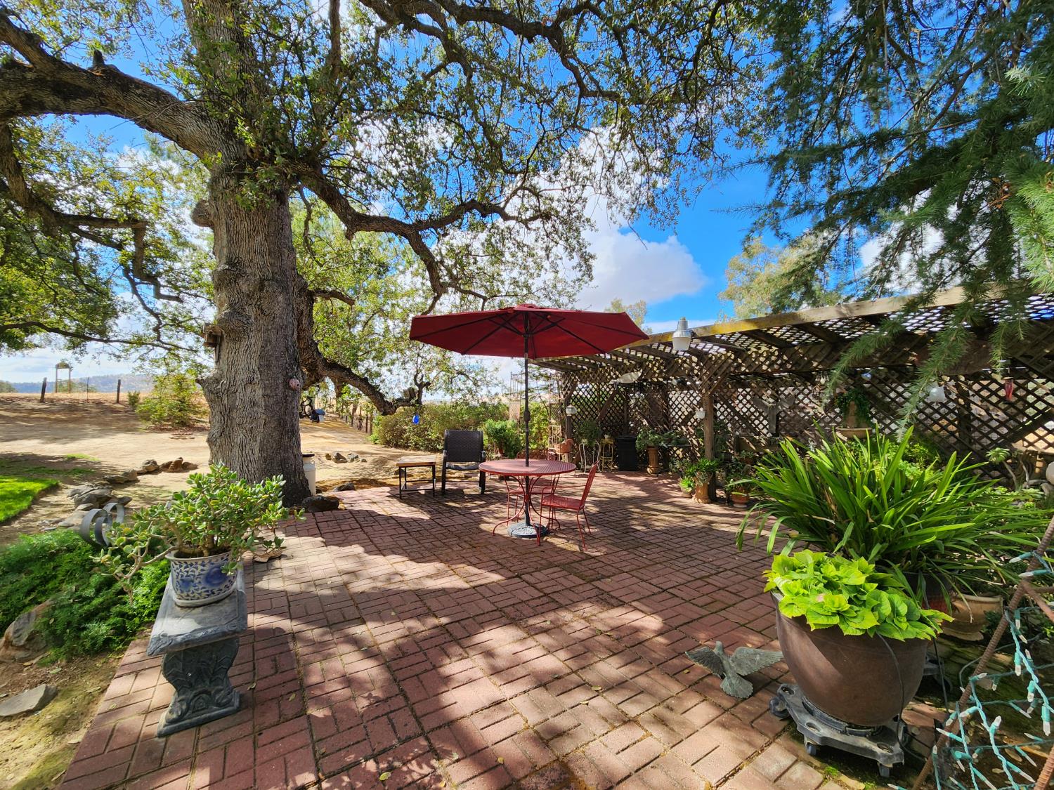 22266 Frontier Road Clovis, CA 93619 - Photo 43 of 61 a view of a backyard with sitting area