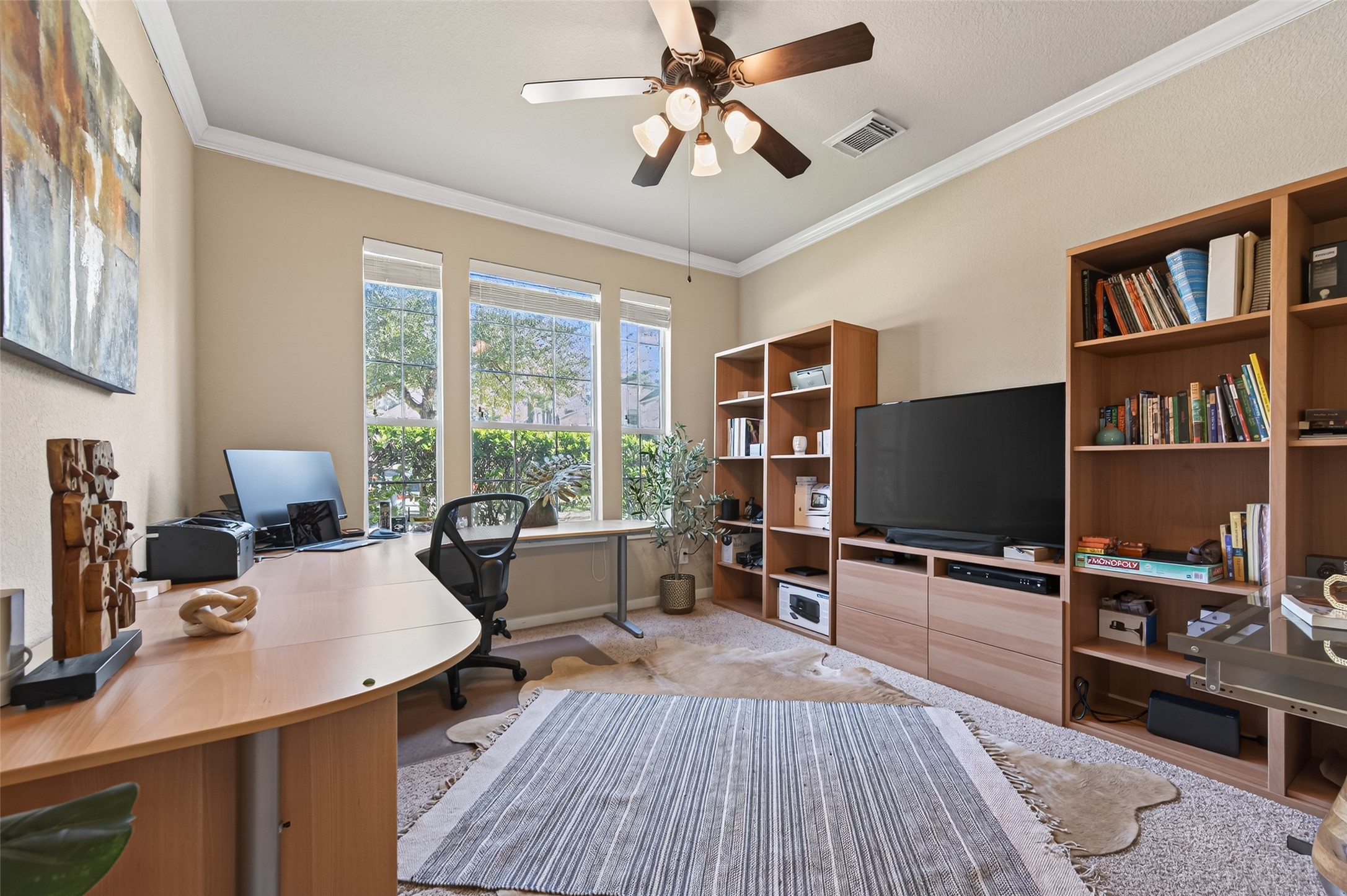 155 Rocky Point Drive Spring, TX 77389 - Photo 2 of 28 a living room with furniture and a flat screen tv