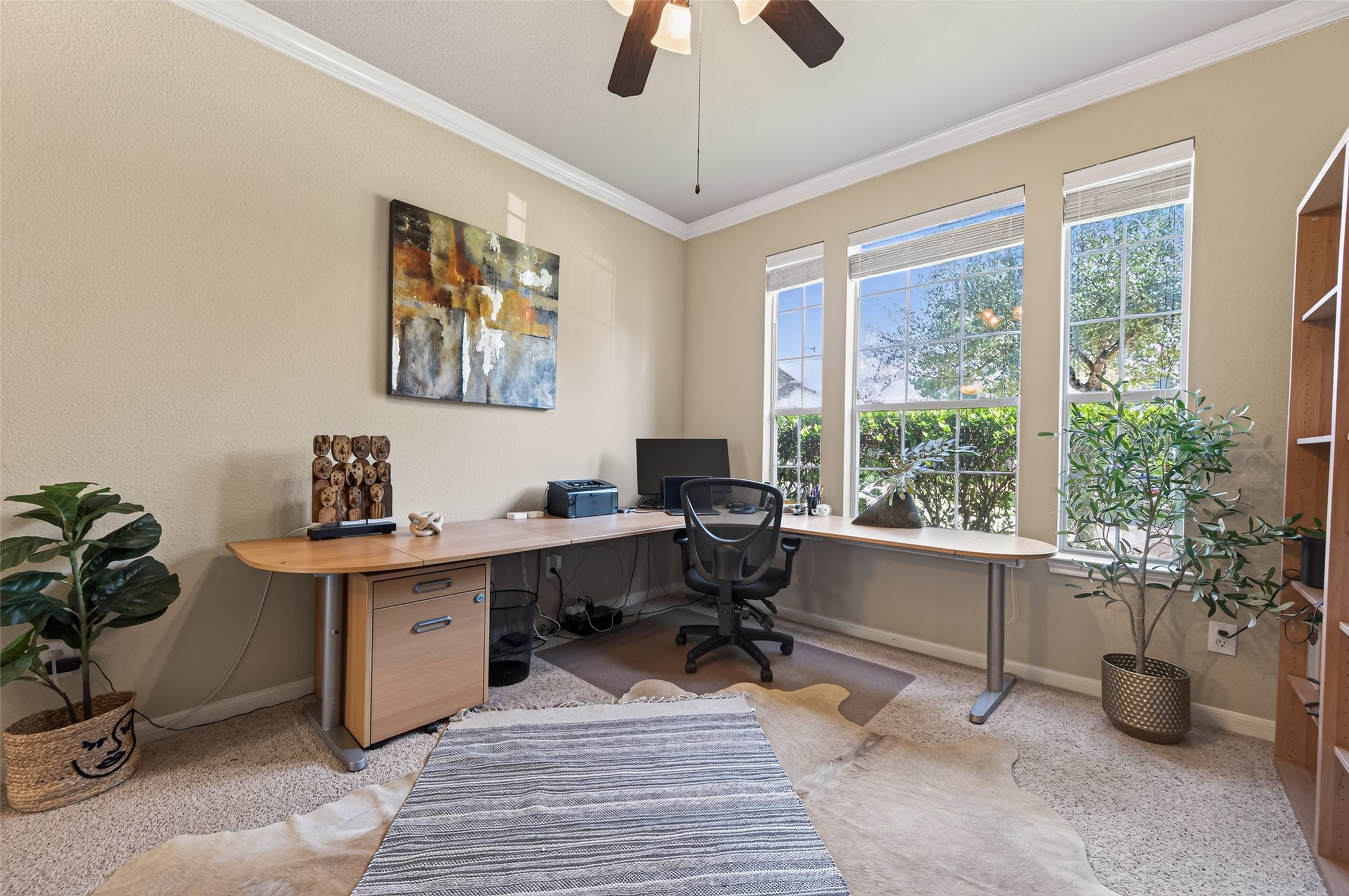 155 Rocky Point Drive Spring, TX 77389 - Photo 3 of 28 a view of a workspace with a window and lounge chair