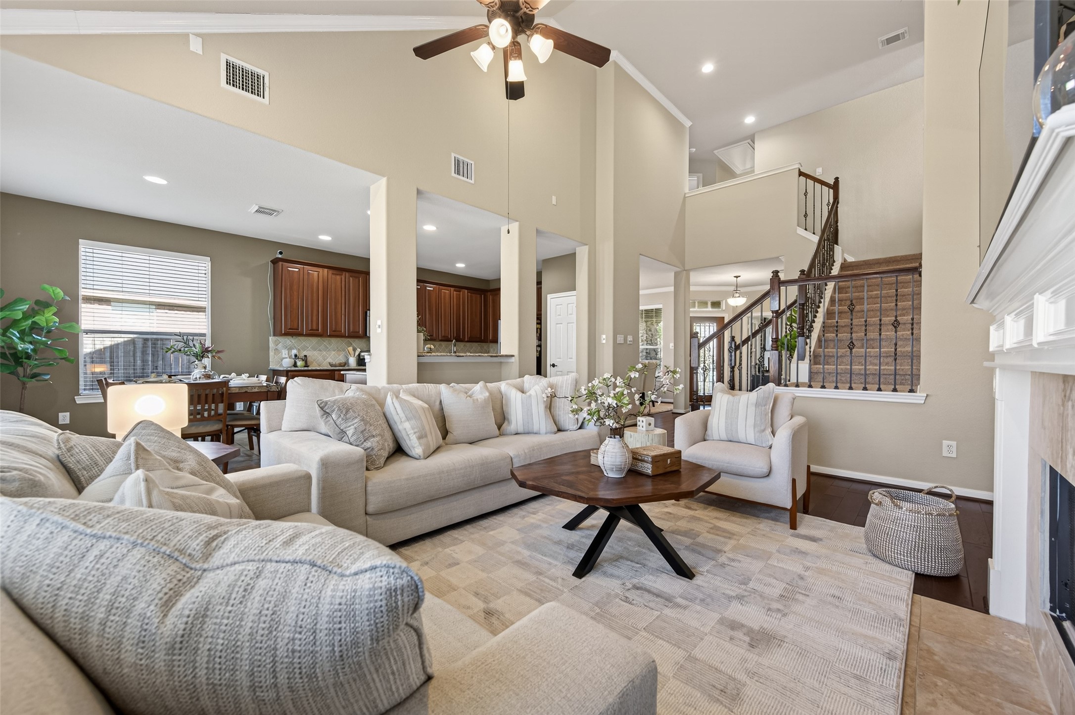 155 Rocky Point Drive Spring, TX 77389 - Photo 6 of 28 a living room with furniture and a large window