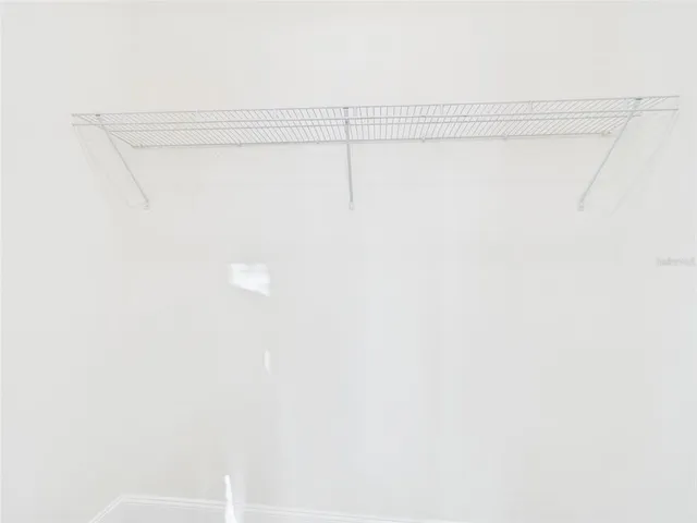 a close up view of racks on the wall