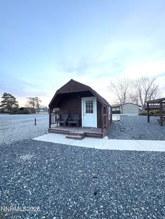 a house view with a outdoor space