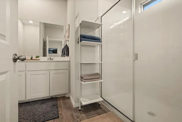 a room with storage and utility