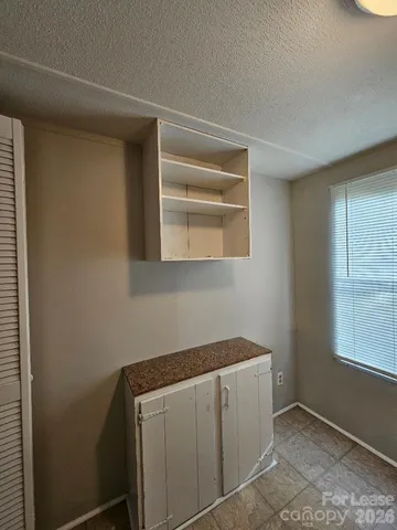 a utility room with a window