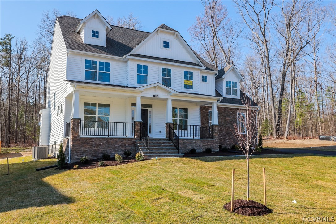 3825 Belspring Road Chester, VA 23831 - Photo 45 of 48 a front view of a house with swimming pool