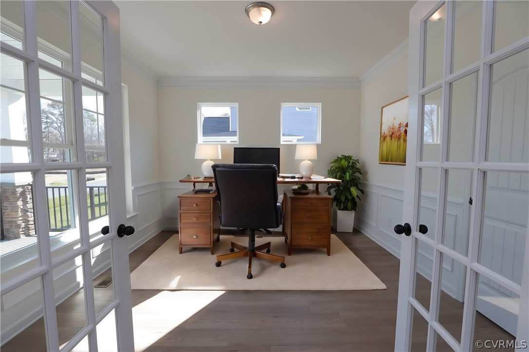 3825 Belspring Road Chester, VA 23831 - Photo 5 of 48 a view of a workspace with furniture and a window