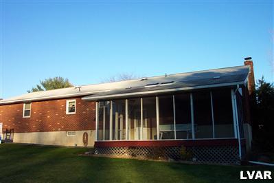 Screened covered deck