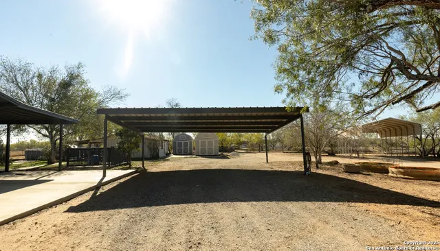 a view of outdoor space with seating area