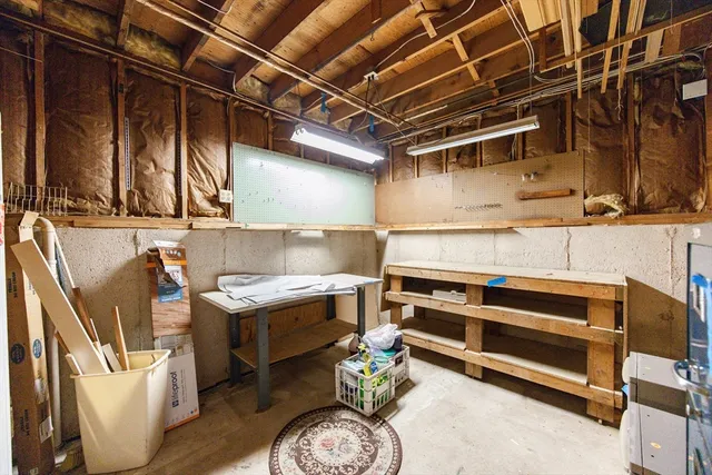 a view of storage and utility room