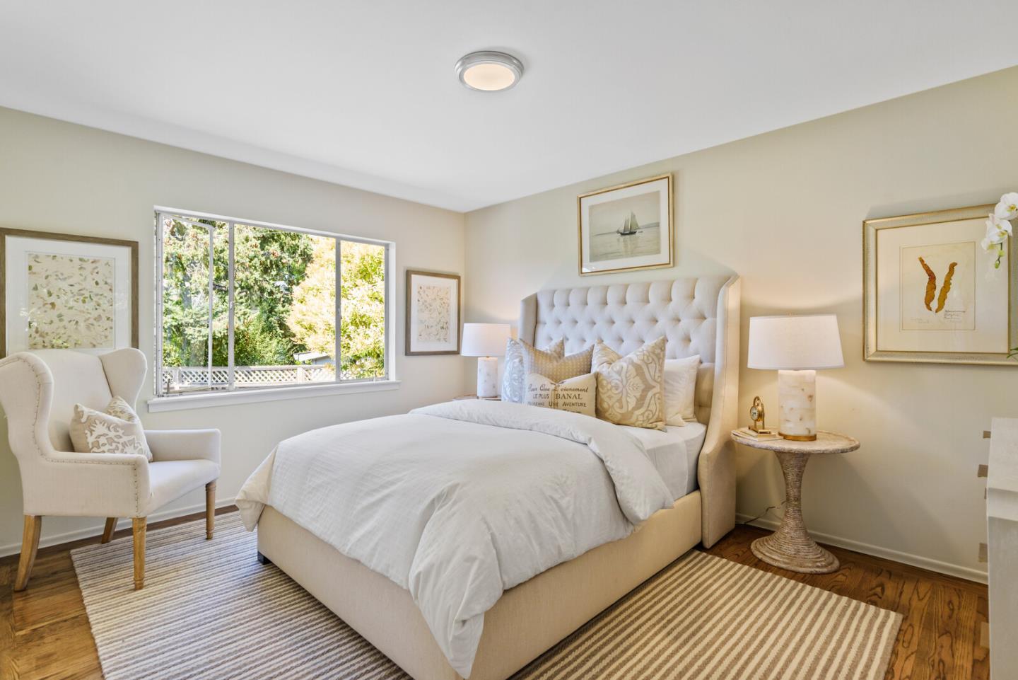 100 Parkview Drive San Bruno, CA 94066 - Photo 14 of 25 a bedroom with a large bed and a window