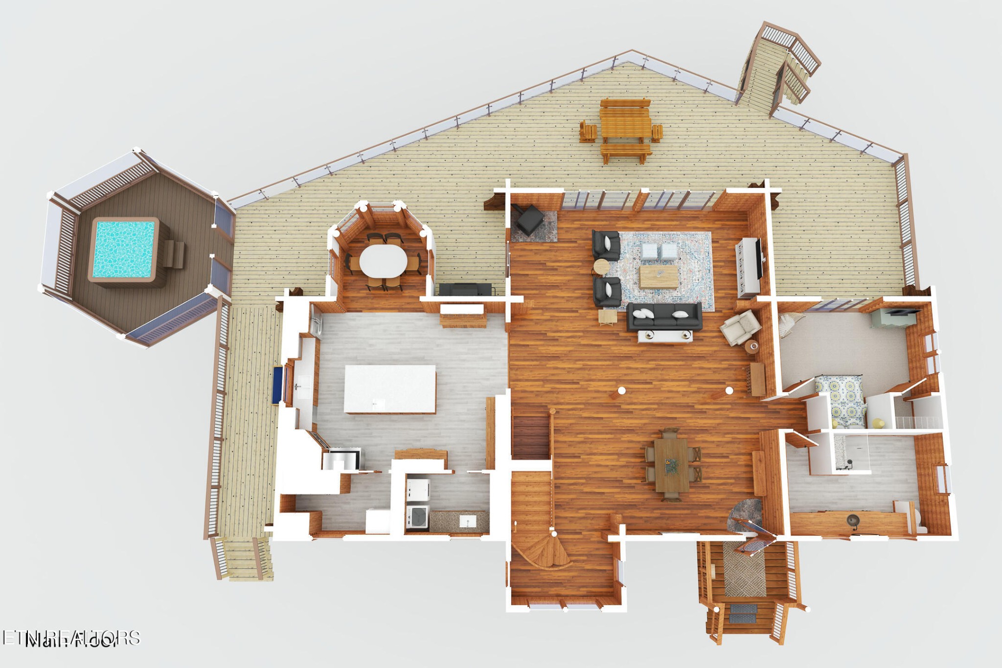 546 Bluff View Road New Tazewell, TN 37825 - Photo 58 of 60 a bathroom with a sink mirror and vanity