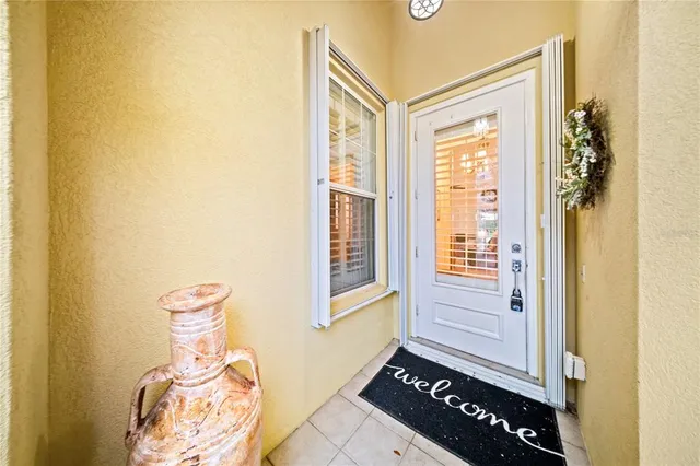 a front view of a house with windows