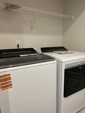 a close view of utility room
