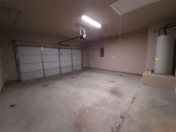 a view of a garage