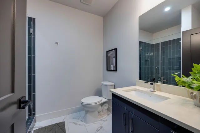 a bathroom with a sink and a toilet