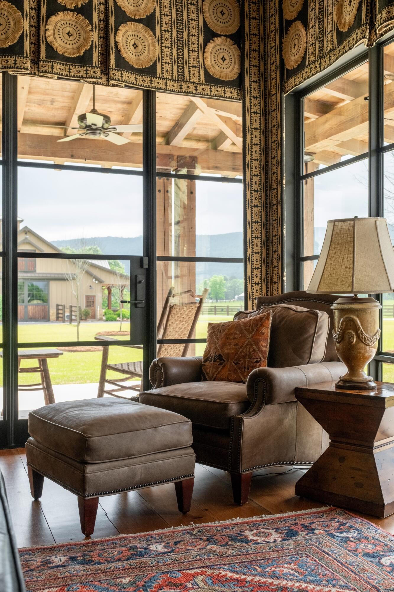 6971 West Cove Road Chickamauga, GA 30707 - Photo 41 of 100 a living room with furniture and a floor to ceiling window