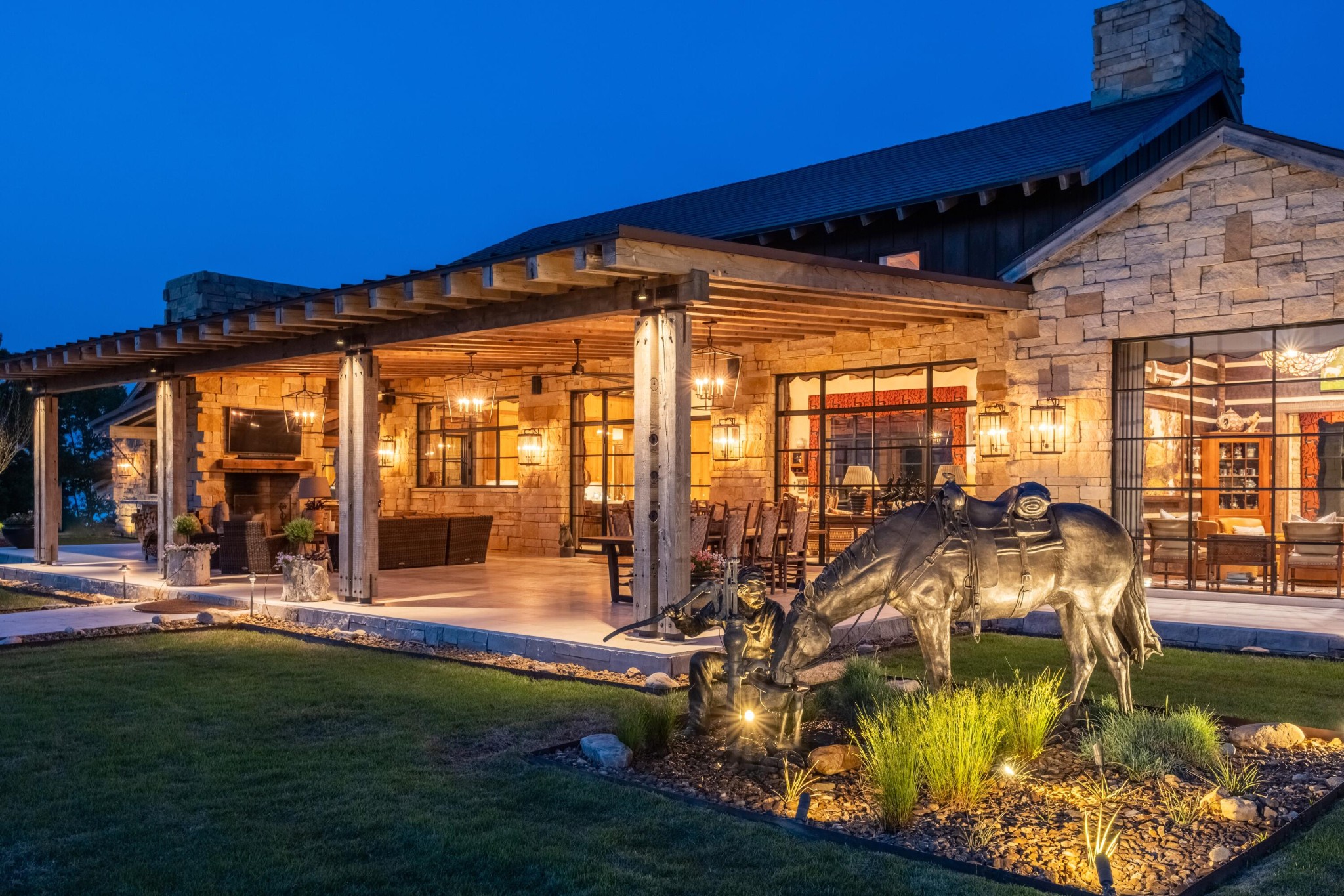 6971 West Cove Road Chickamauga, GA 30707 - Photo 52 of 100 a view of a swimming pool with an outdoor seating