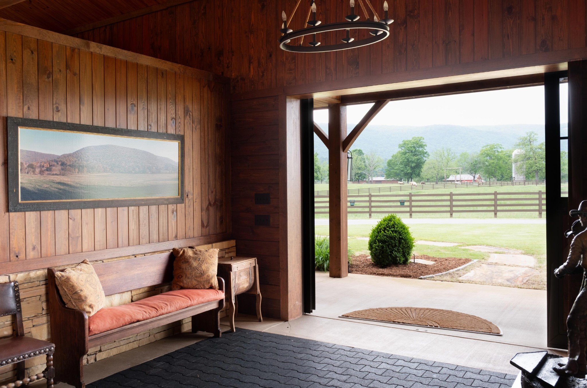 6971 West Cove Road Chickamauga, GA 30707 - Photo 80 of 100 a living room filled with furniture and a floor to ceiling window
