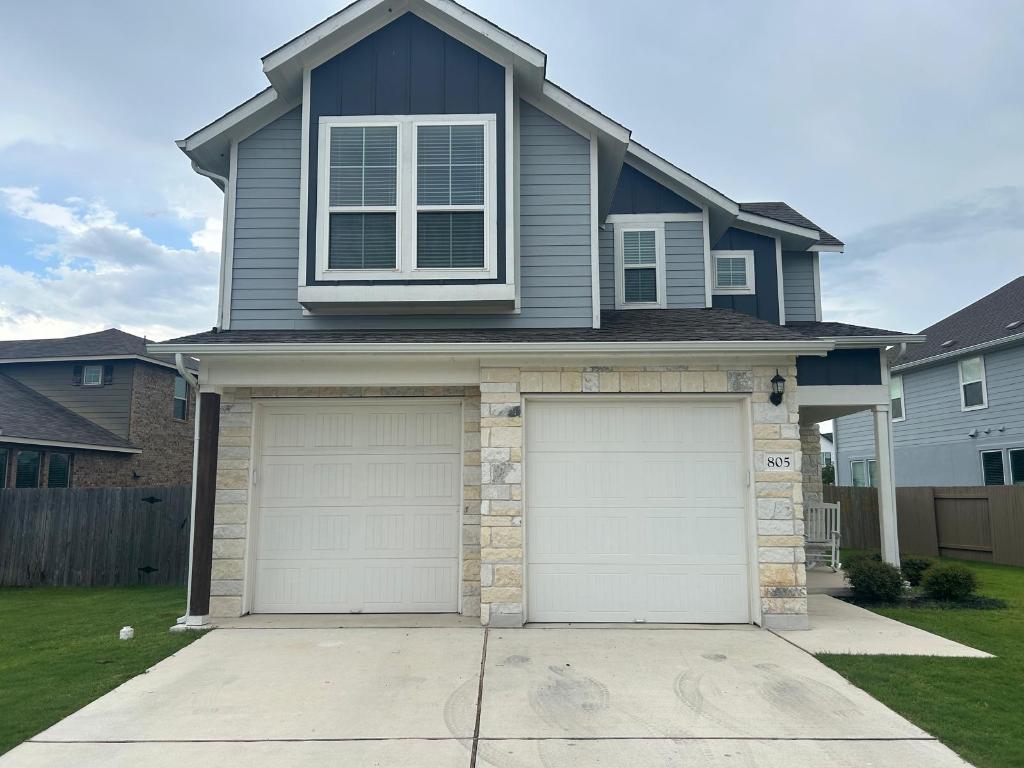 a front view of a house